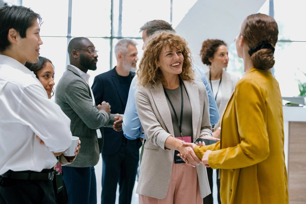 conference networking iStock-2224119345