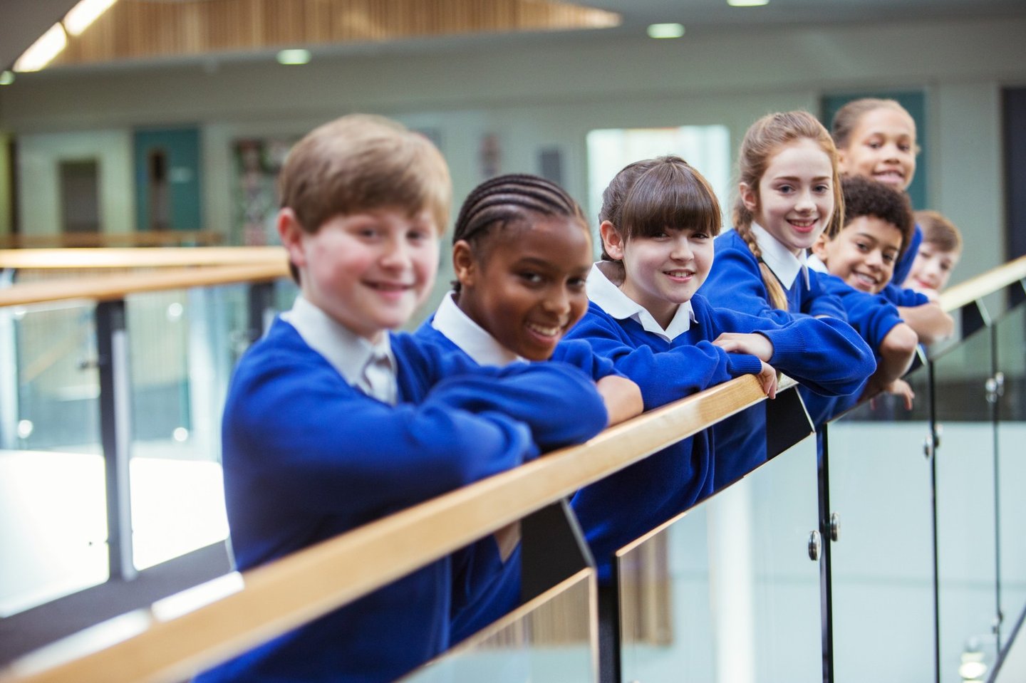 students at railing iStock-534576359