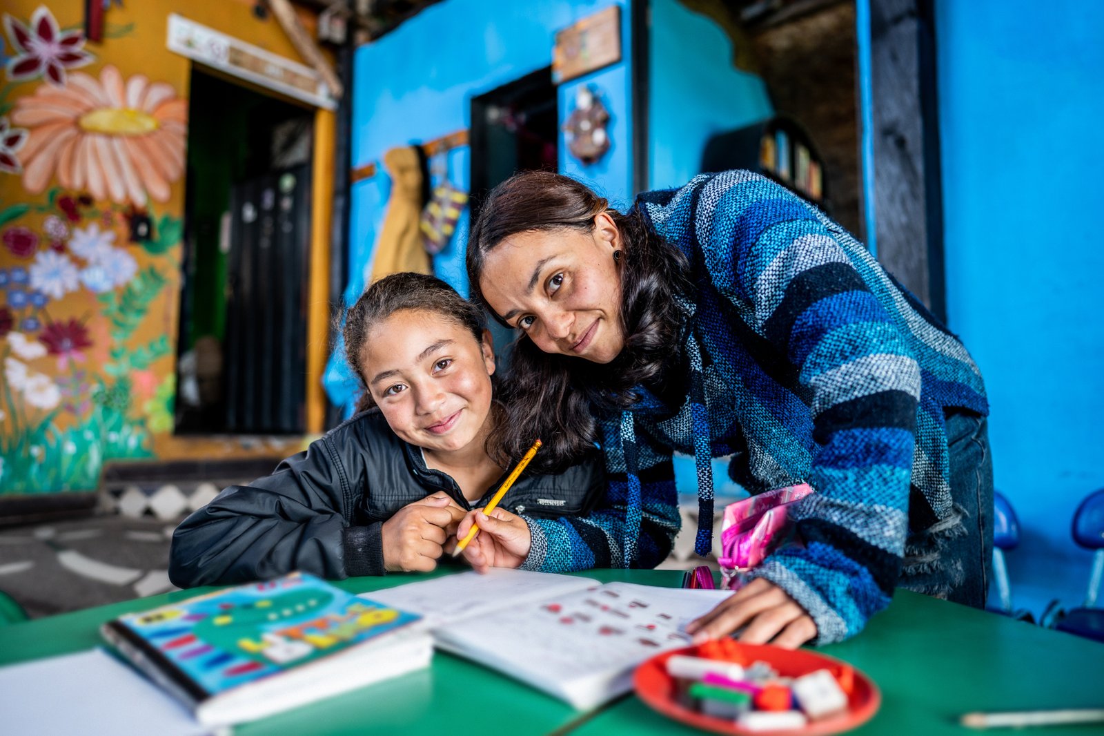 woman and child studying iStock-2161654610