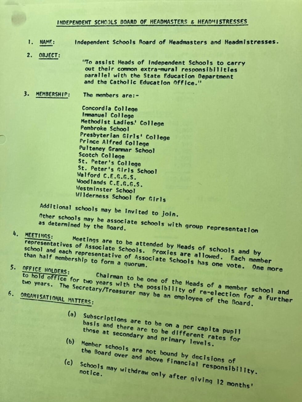 14 original schools