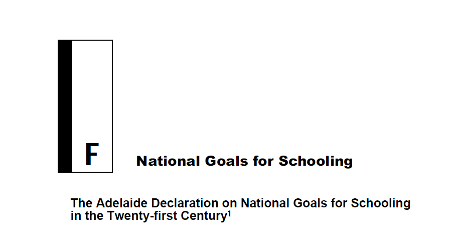 National Goals for Schooling 1999