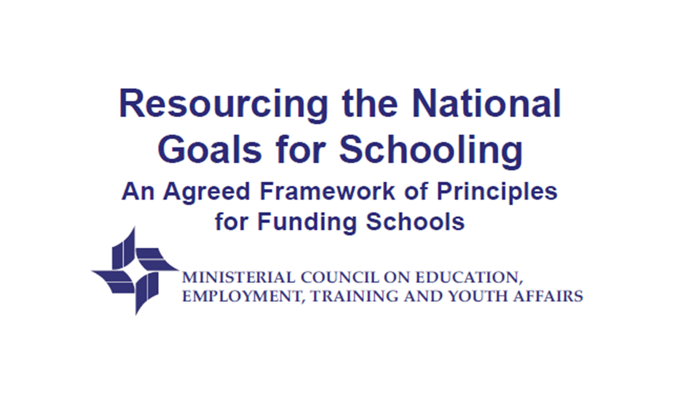 An Agreed Framework of Principles for Funding Schools 2002