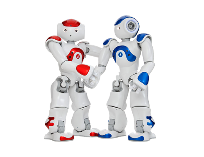Pink and Thomas NAO Robots 2015